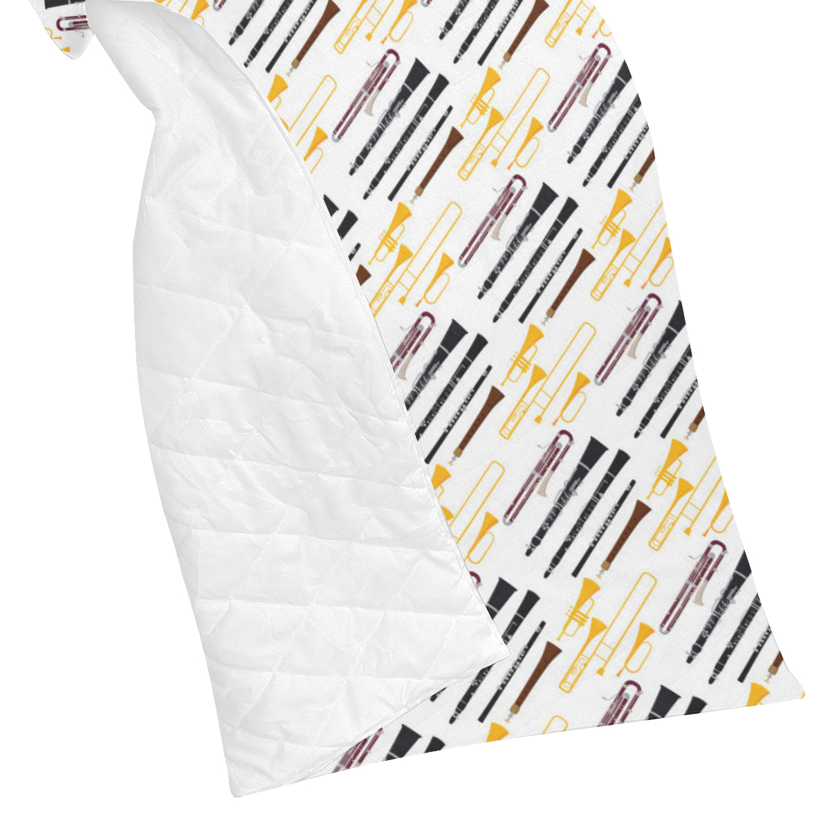 Clarinet Pattern Print Design 01 Premium Quilt