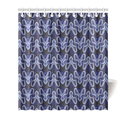Capricorn Zodiac Pattern Print Design 03 Shower Curtain