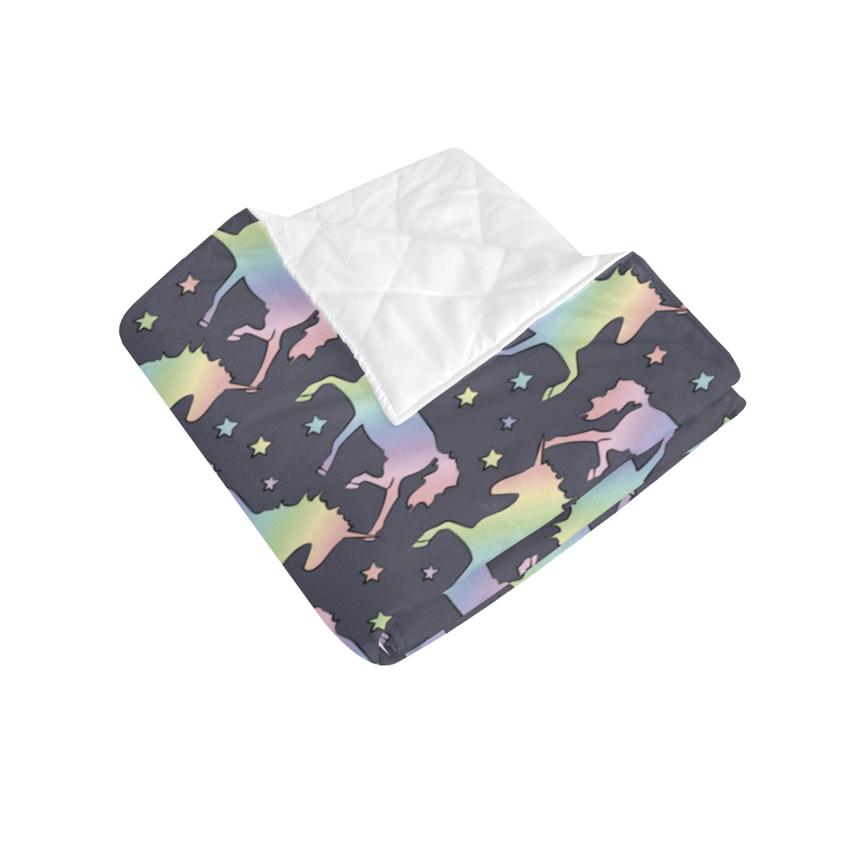 Rainbow Pattern Print Design A05 Premium Quilt