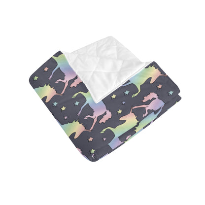 Rainbow Pattern Print Design A05 Premium Quilt