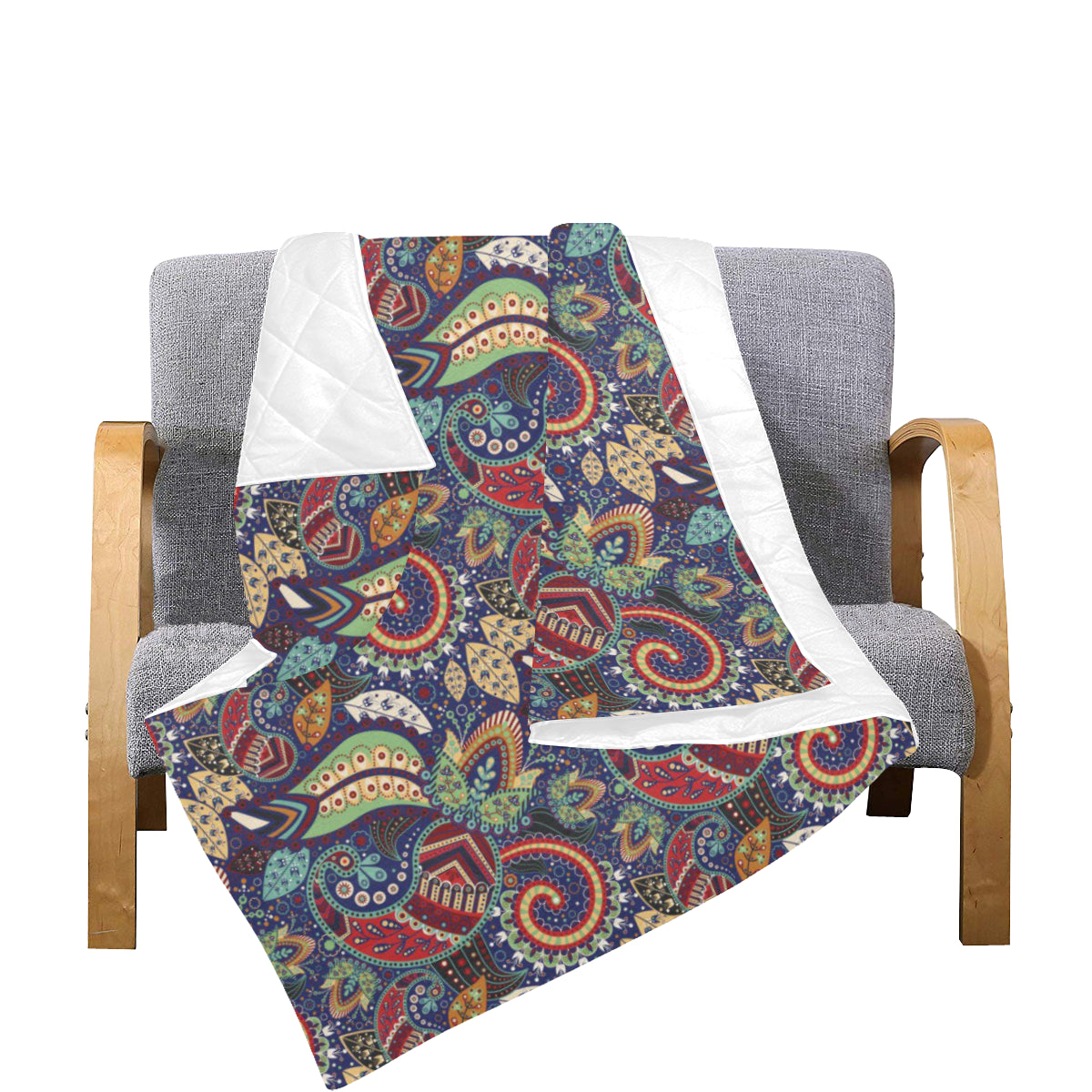Paisley Boho Pattern Print Design A03 Premium Quilt