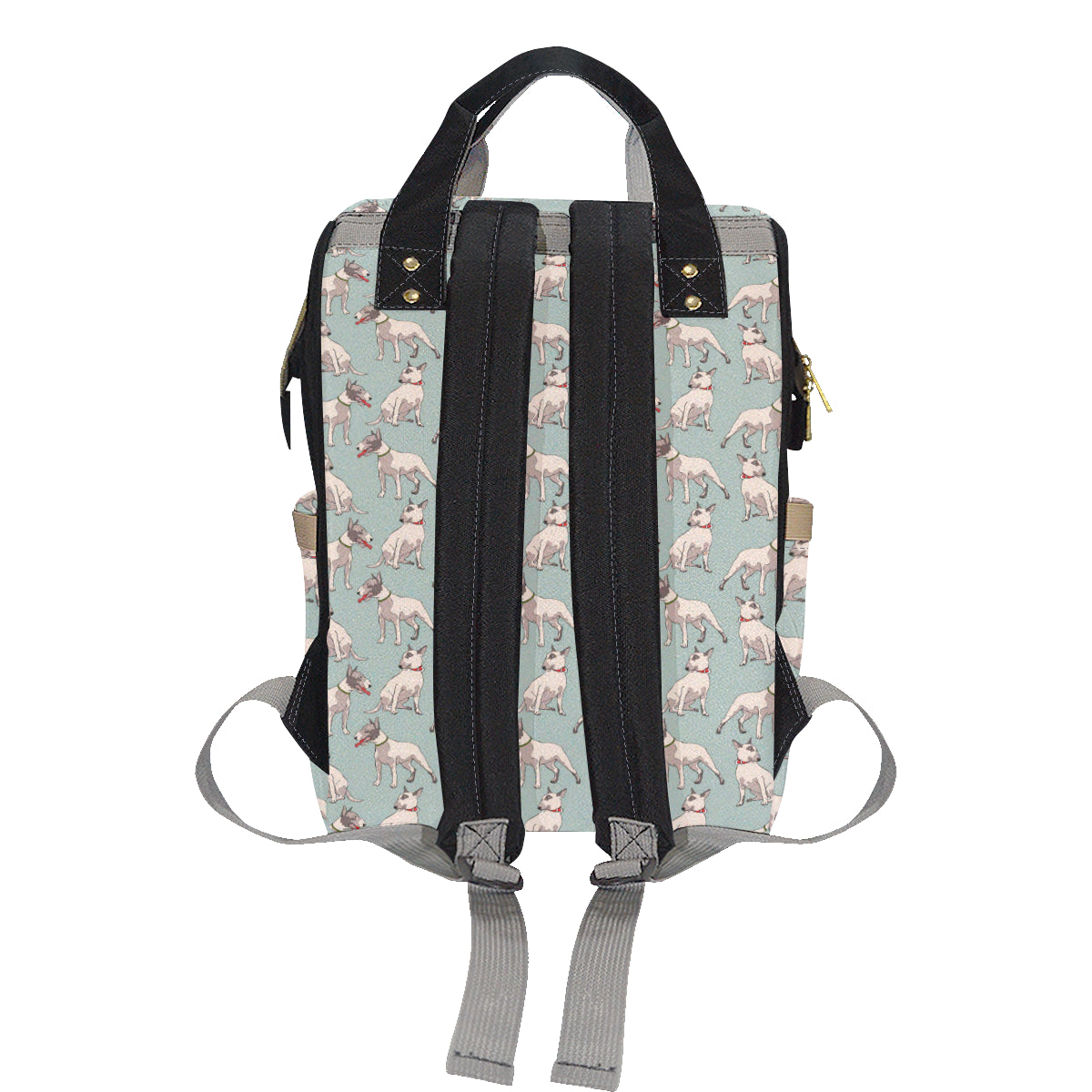Bull Terrier Cute Print Pattern Diaper Bag Backpack