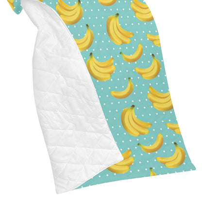 Banana Pattern Print Design BA02 Premium Quilt