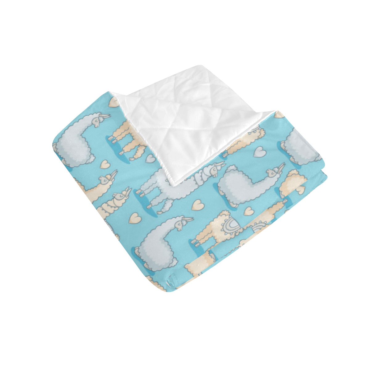 Alpaca Pattern Print Design 06 Premium Quilt