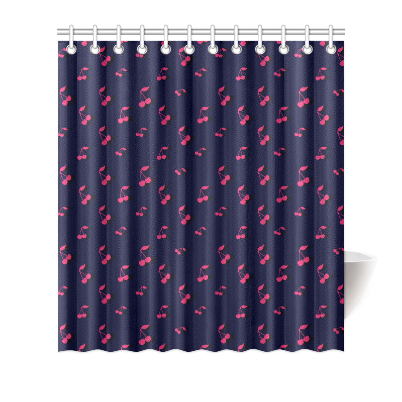 Cherry Pattern Print Design 02 Shower Curtain