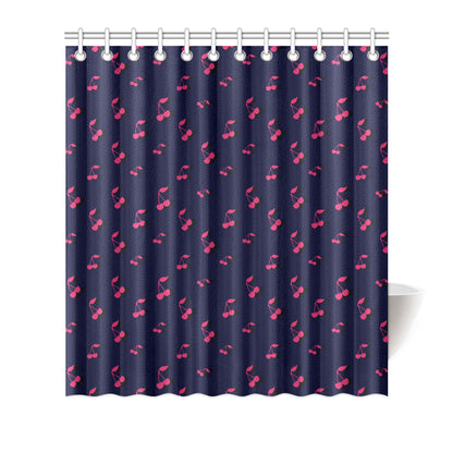Cherry Pattern Print Design 02 Shower Curtain