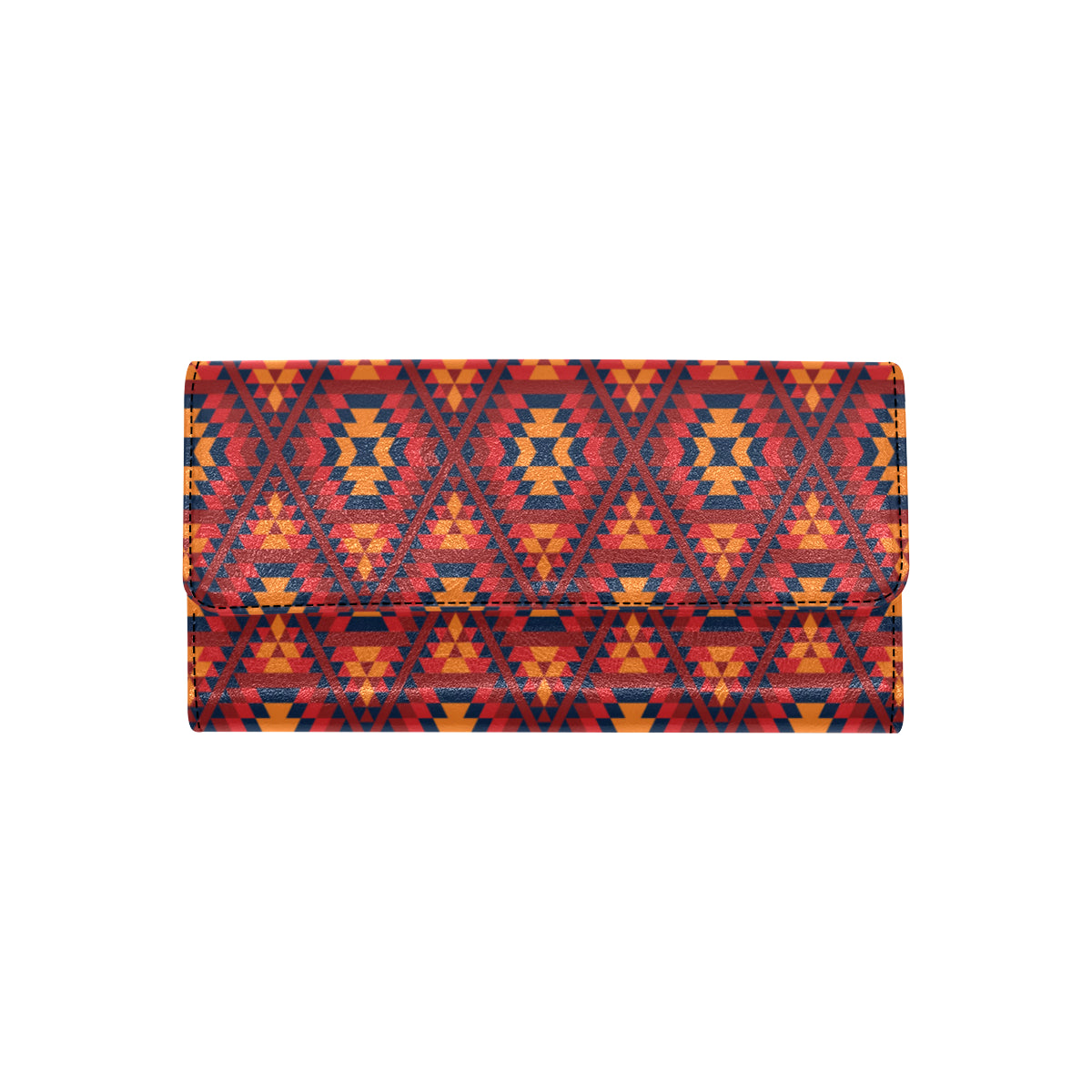 Navajo Pattern Print Design A03 Women's Trifold Wallet