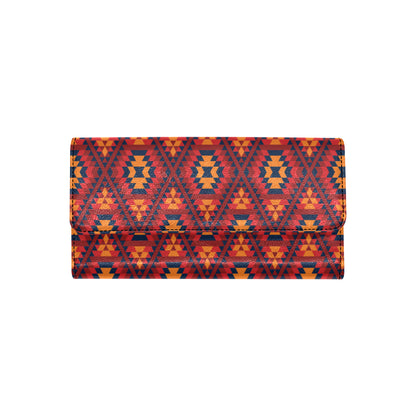 Navajo Pattern Print Design A03 Women's Trifold Wallet