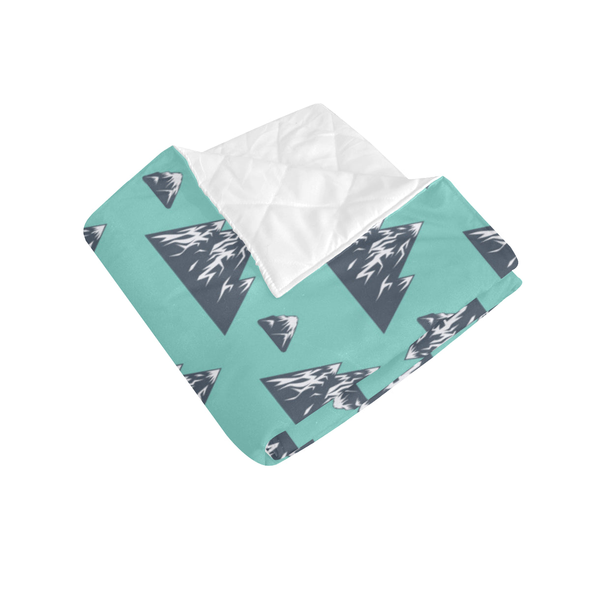 Mountain Pattern Print Design 01 Premium Quilt