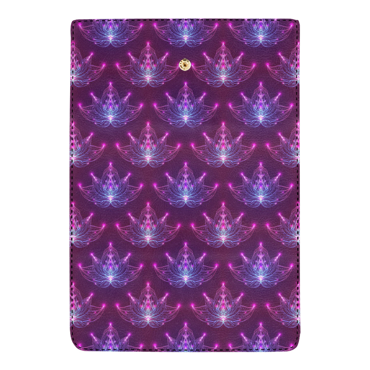 lotus Pattern Print Design LO01 Women's Trifold Wallet