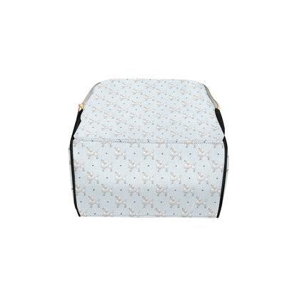 Poodle Pattern Print Design A05 Diaper Bag Backpack