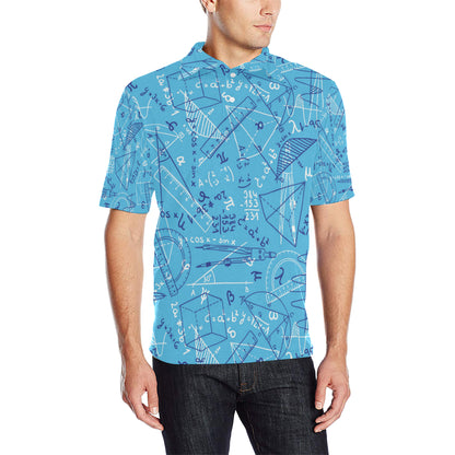 Math Pattern Print Design 02 Men Polo Shirt