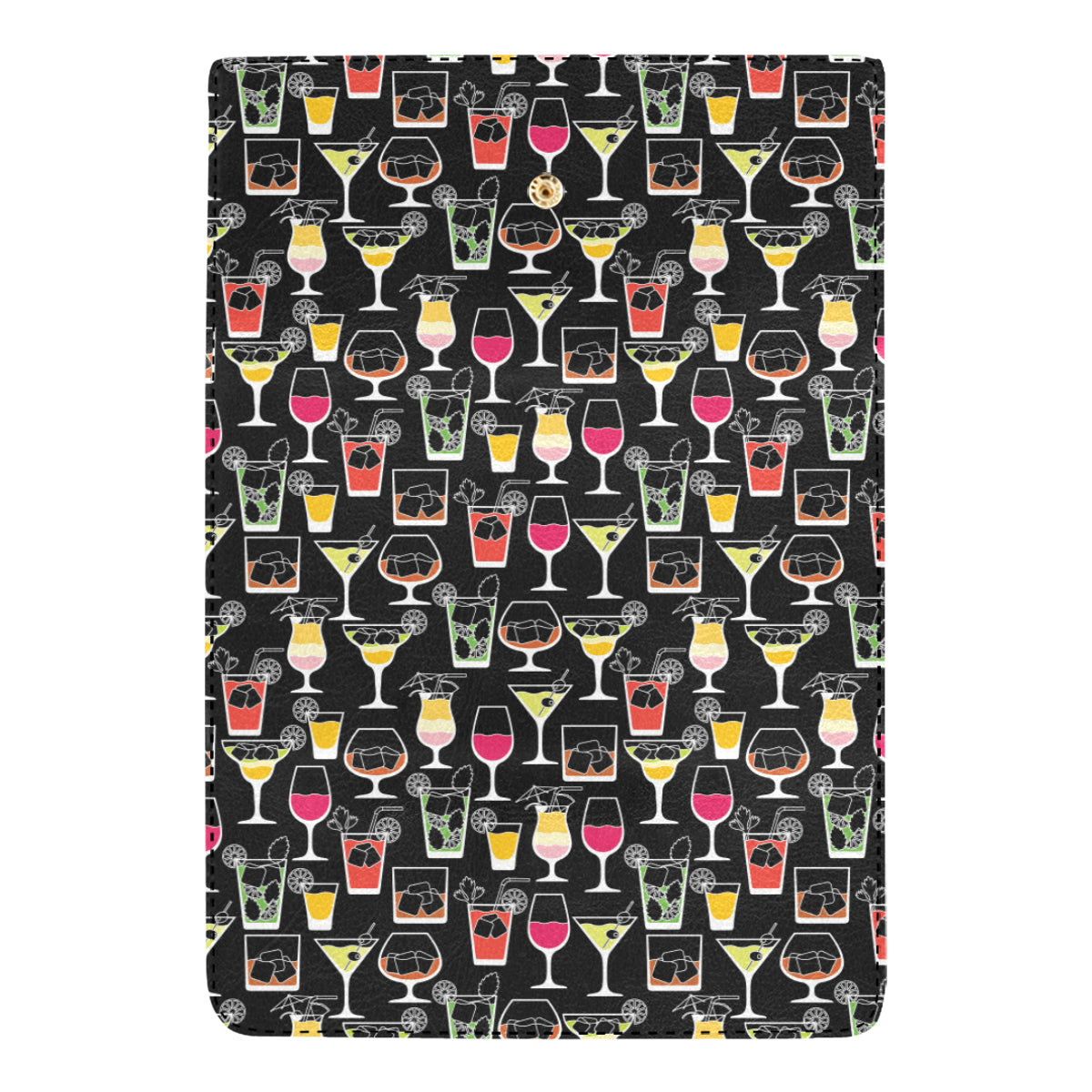 Cocktail Pattern Print Design 01 Women's Trifold Wallet