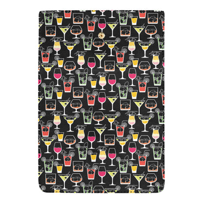 Cocktail Pattern Print Design 01 Women's Trifold Wallet