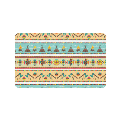 American indian Life Pattern Rubber Doormat