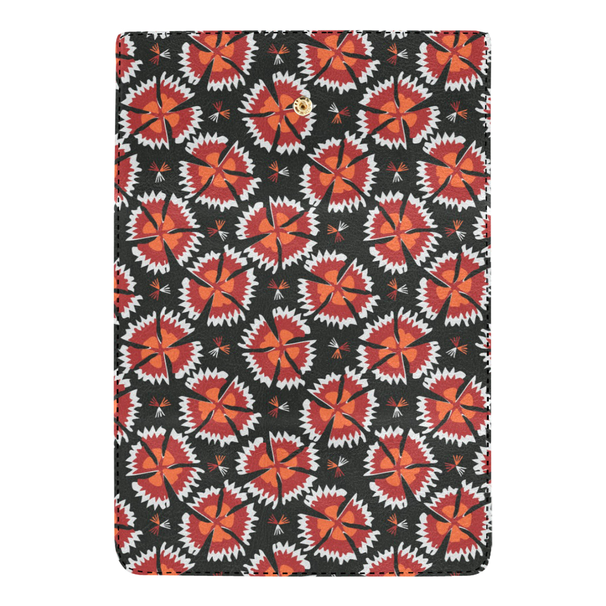 Carnations Pattern Print Design CN03 Women's Trifold Wallet