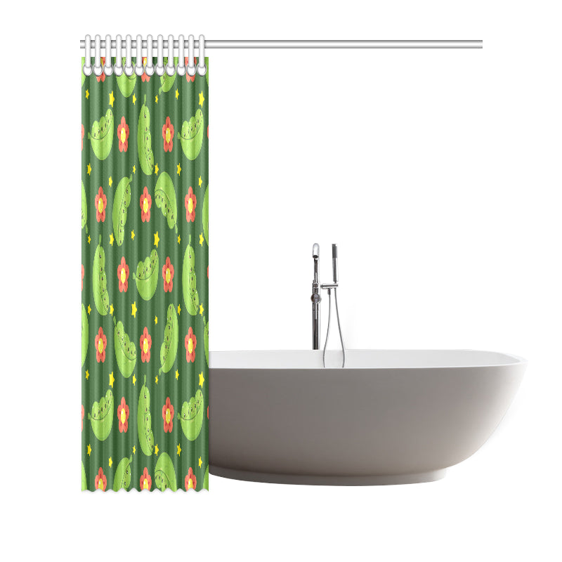 Peas Pattern Print Design A01 Shower Curtain