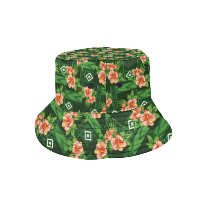 Hibiscus Pattern Print Design HB05 Unisex Bucket Hat