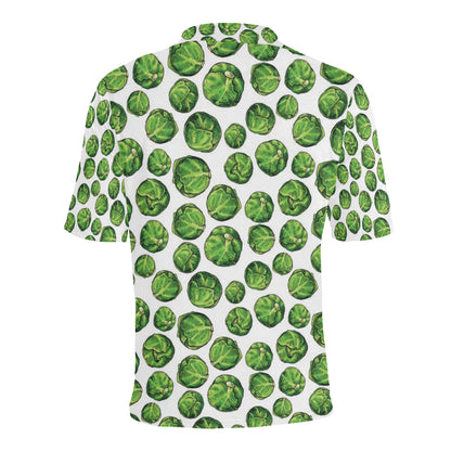 Brussels Sprouts Pattern Print Design 02 Men Polo Shirt