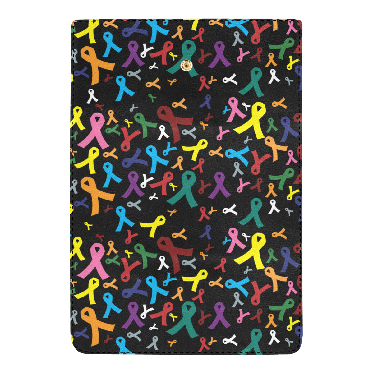 Cancer Awareness Pattern Print Design 03 Women's Trifold Wallet