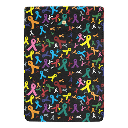 Cancer Awareness Pattern Print Design 03 Women's Trifold Wallet