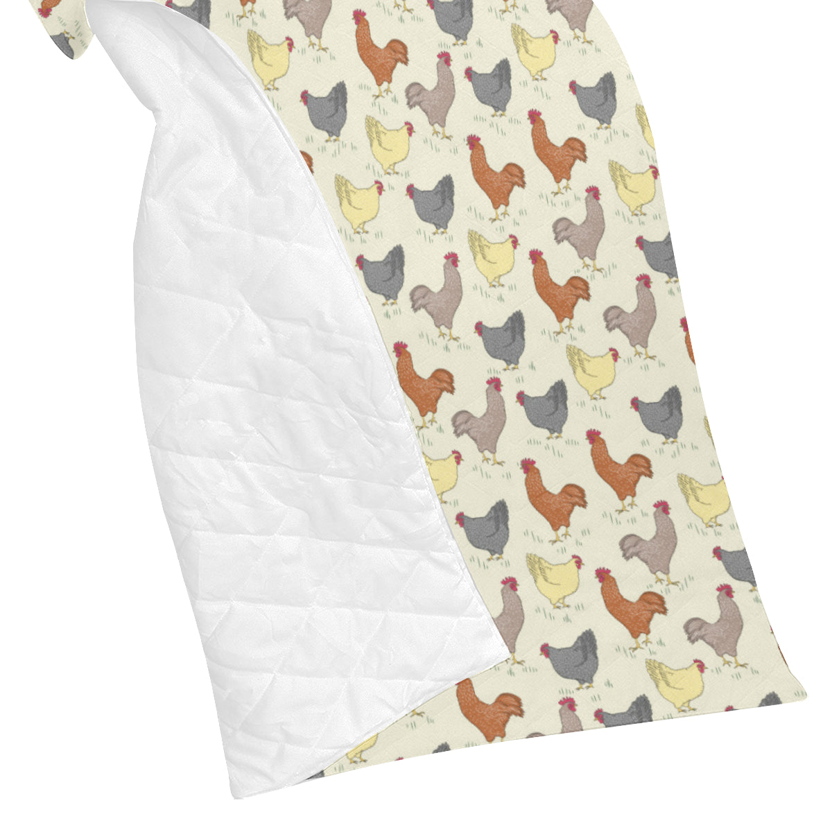 Chicken Pattern Print Design 05 Premium Quilt