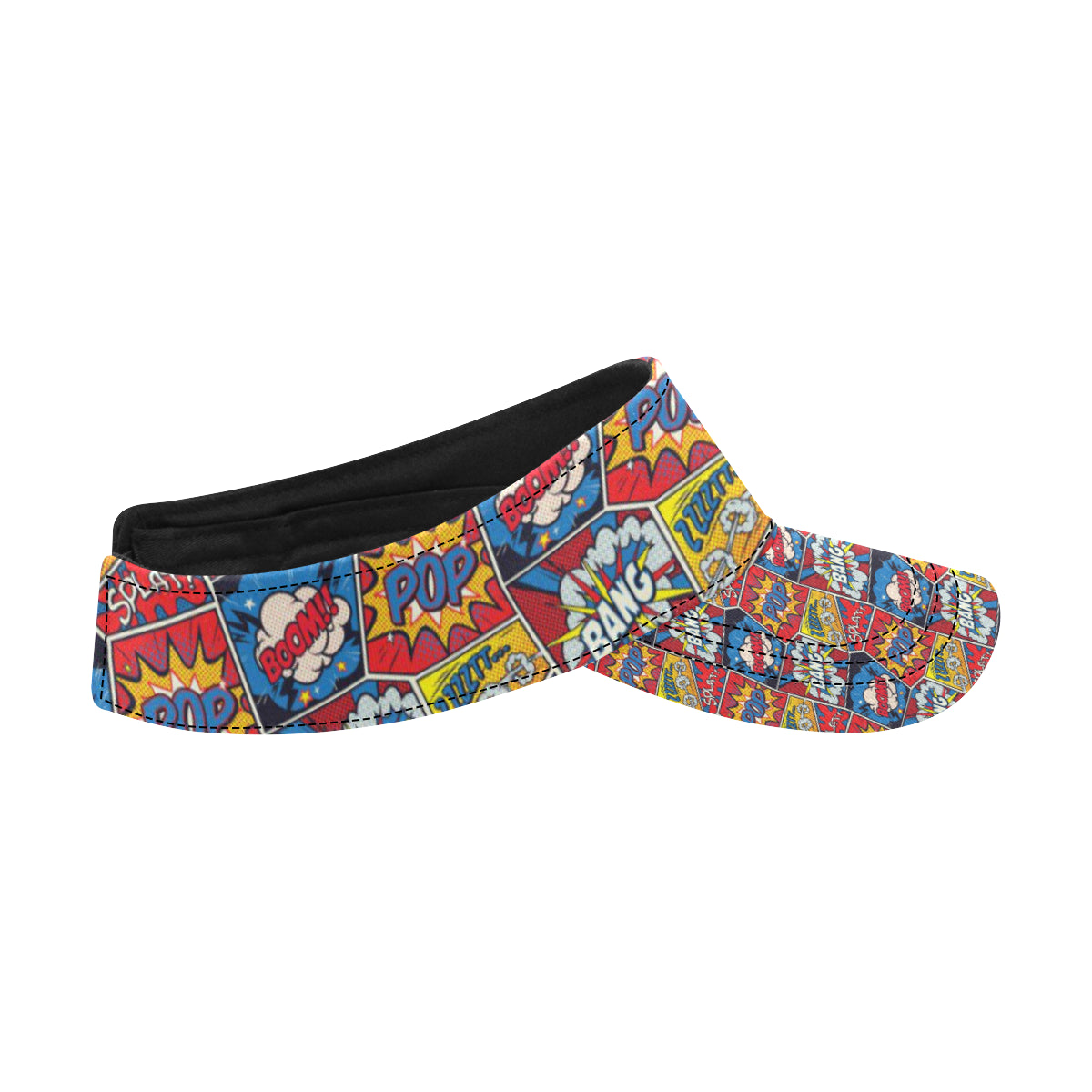Comic Book Pattern Print Design 03 Unisex Sun Visor