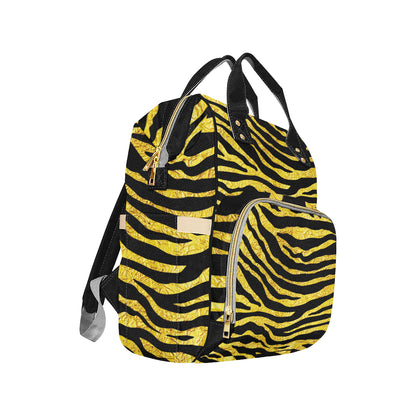zebra Gold Diaper Bag Backpack