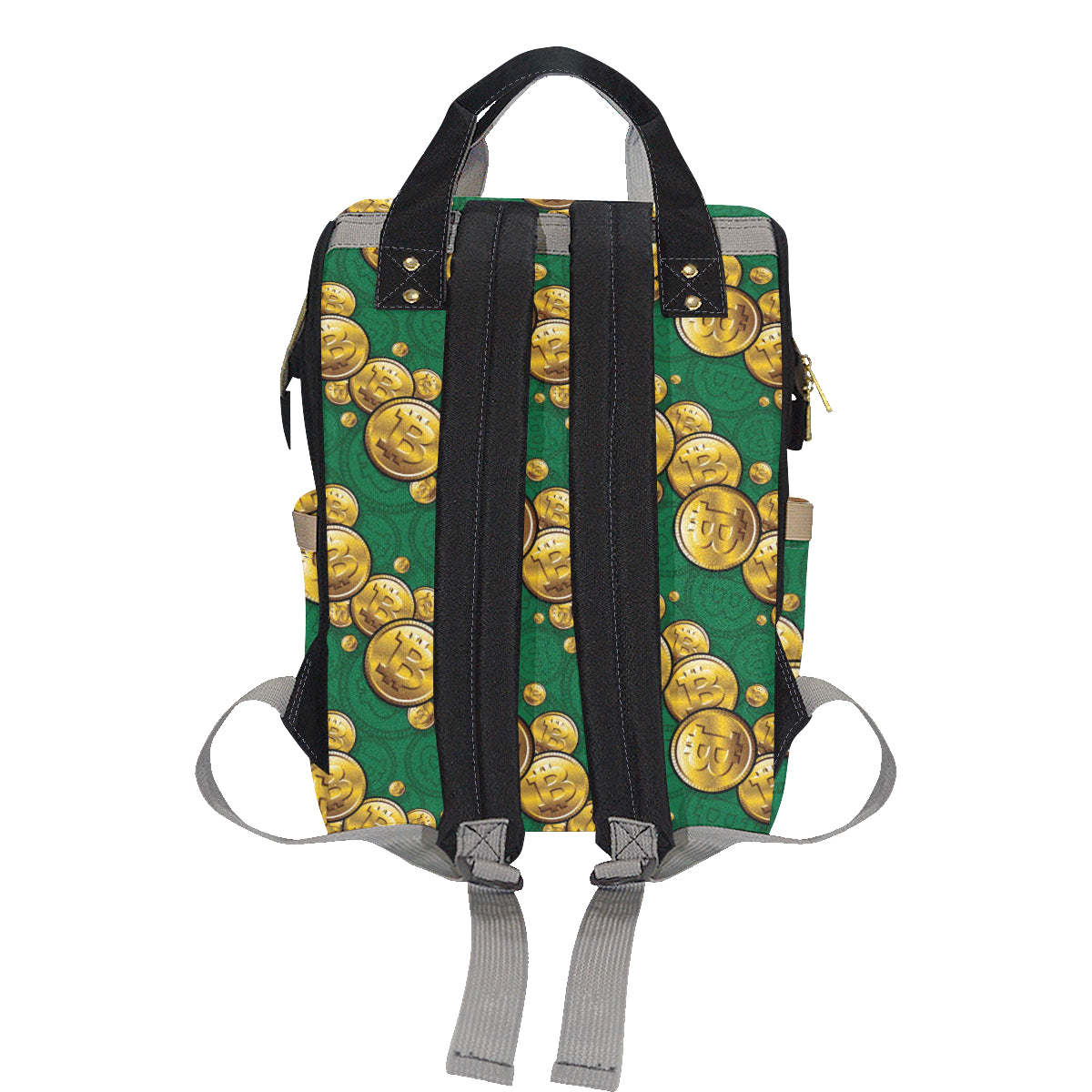 Bitcoin Pattern Print Design DO02 Diaper Bag Backpack