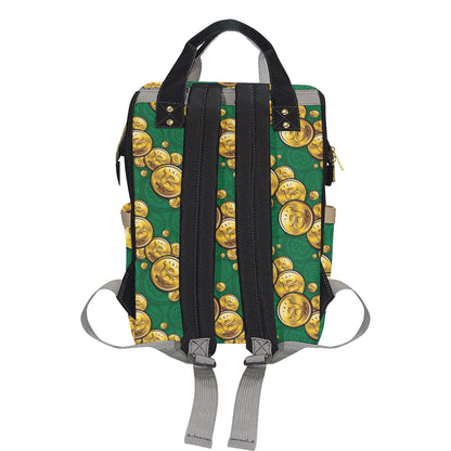 Bitcoin Pattern Print Design DO02 Diaper Bag Backpack