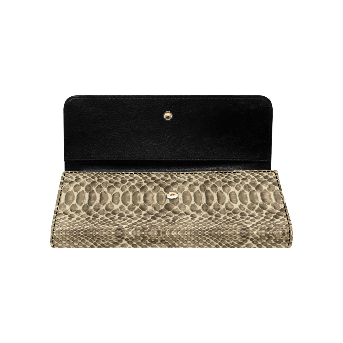 Python Pattern Print Design A02 Women's Trifold Wallet