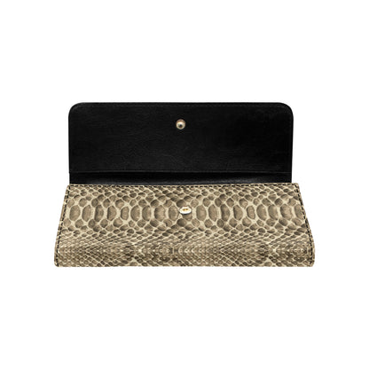 Python Pattern Print Design A02 Women's Trifold Wallet