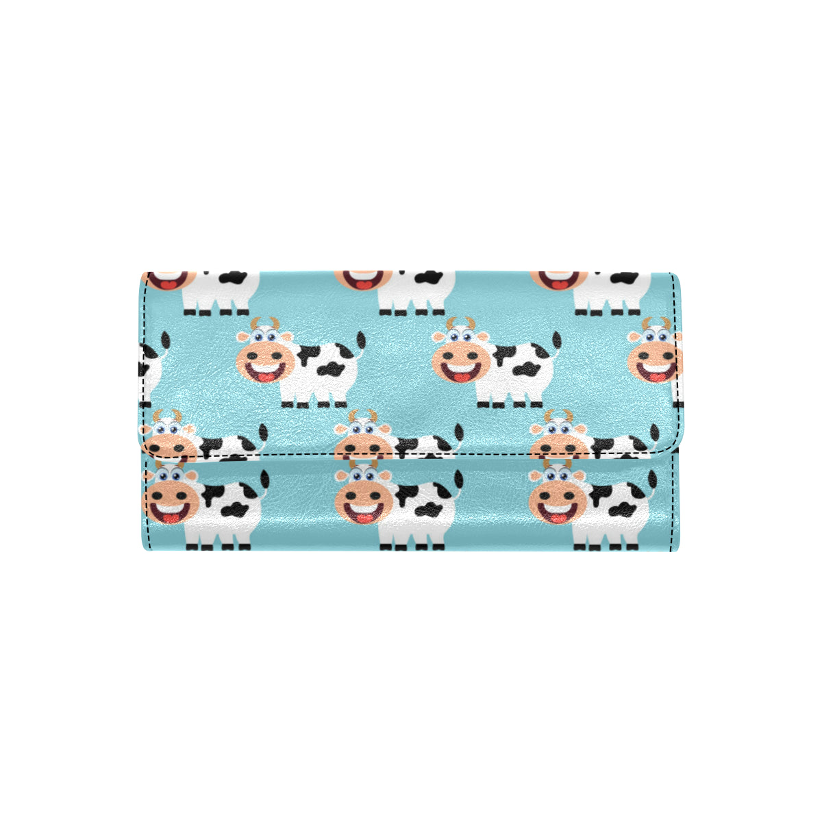 Cattle Cute Pattern Print Design 01 Women's Trifold Wallet