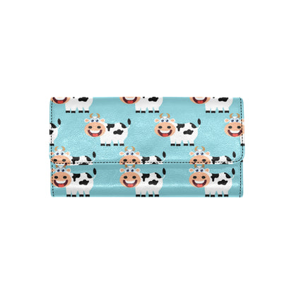 Cattle Cute Pattern Print Design 01 Women's Trifold Wallet