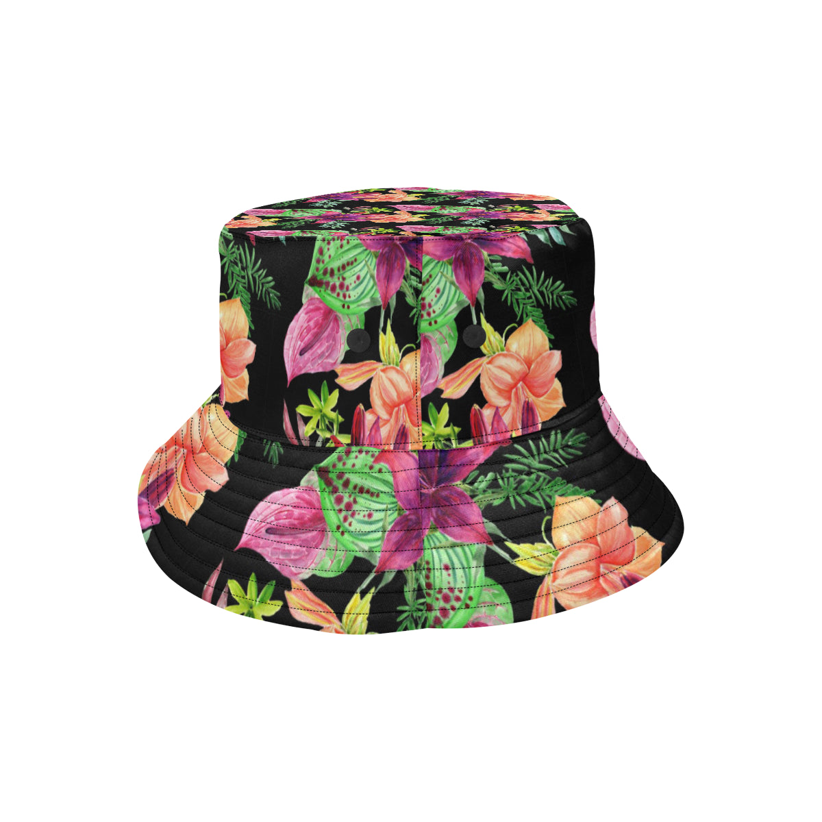 Amaryllis Pattern Print Design AL09 Unisex Bucket Hat