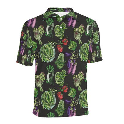 Lettuce Pattern Print Design 01 Men Polo Shirt