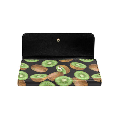 Kiwi Pattern Print Design KW03 Women's Trifold Wallet