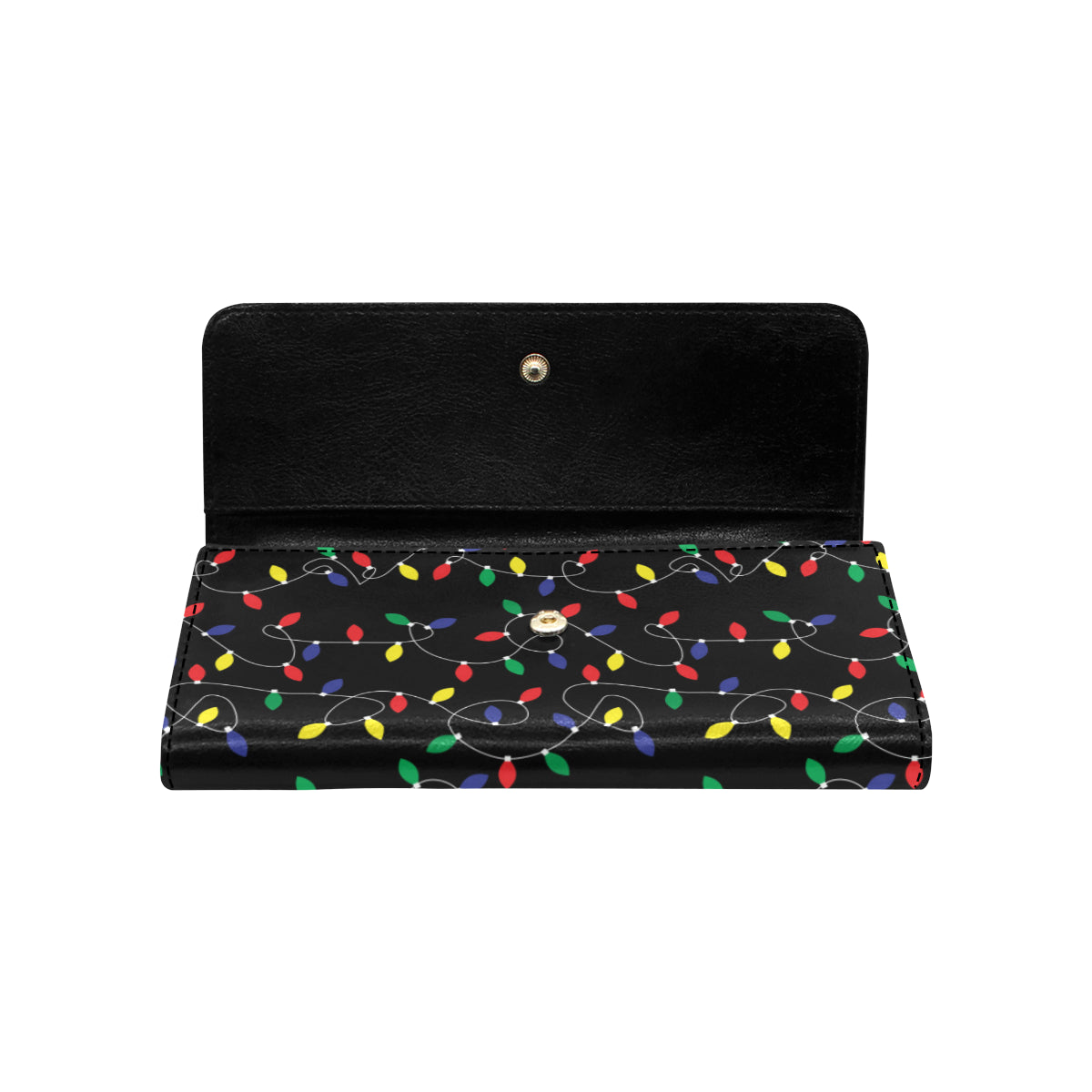 Christmas Light Pattern Print Design 04 Women's Trifold Wallet
