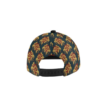 Dragons Gold Design Pattern Snapback Cap