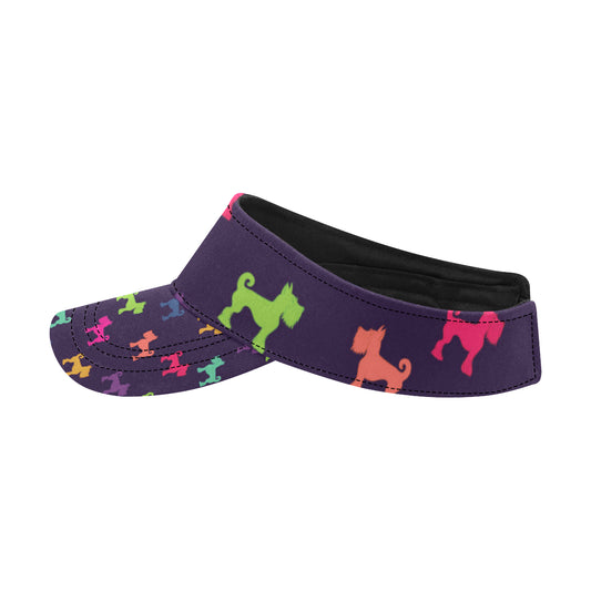 Schnauzers Pattern Print Design A05 Unisex Sun Visor