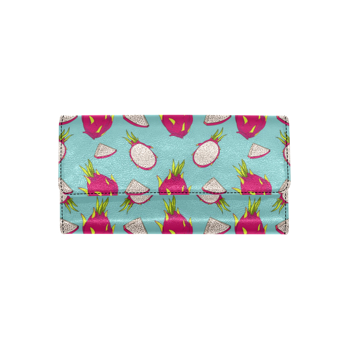 Dragonfruit Pattern Print Design DF01 Women's Trifold Wallet