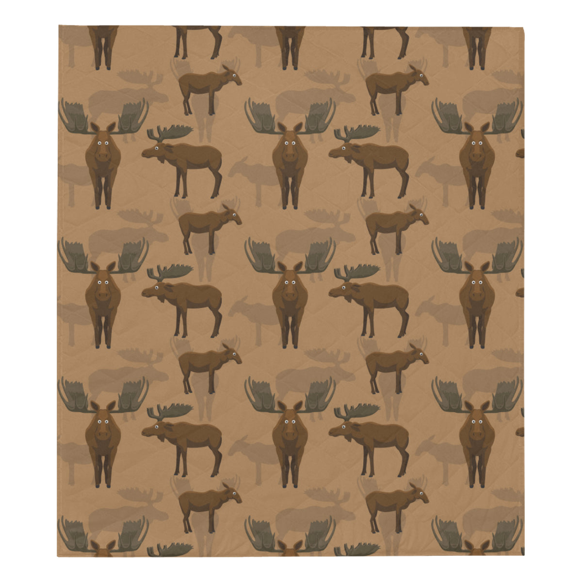 Moose Pattern Print Design 03 Premium Quilt