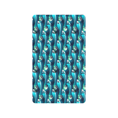 Beach Wave Design Print Rubber Doormat