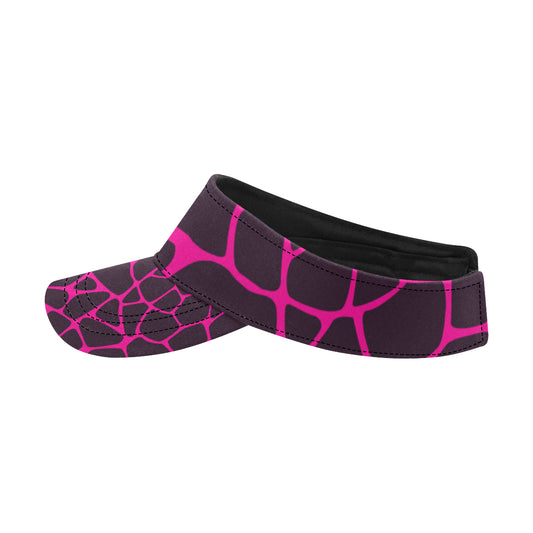 Giraffe Pink Background Texture Print Unisex Sun Visor