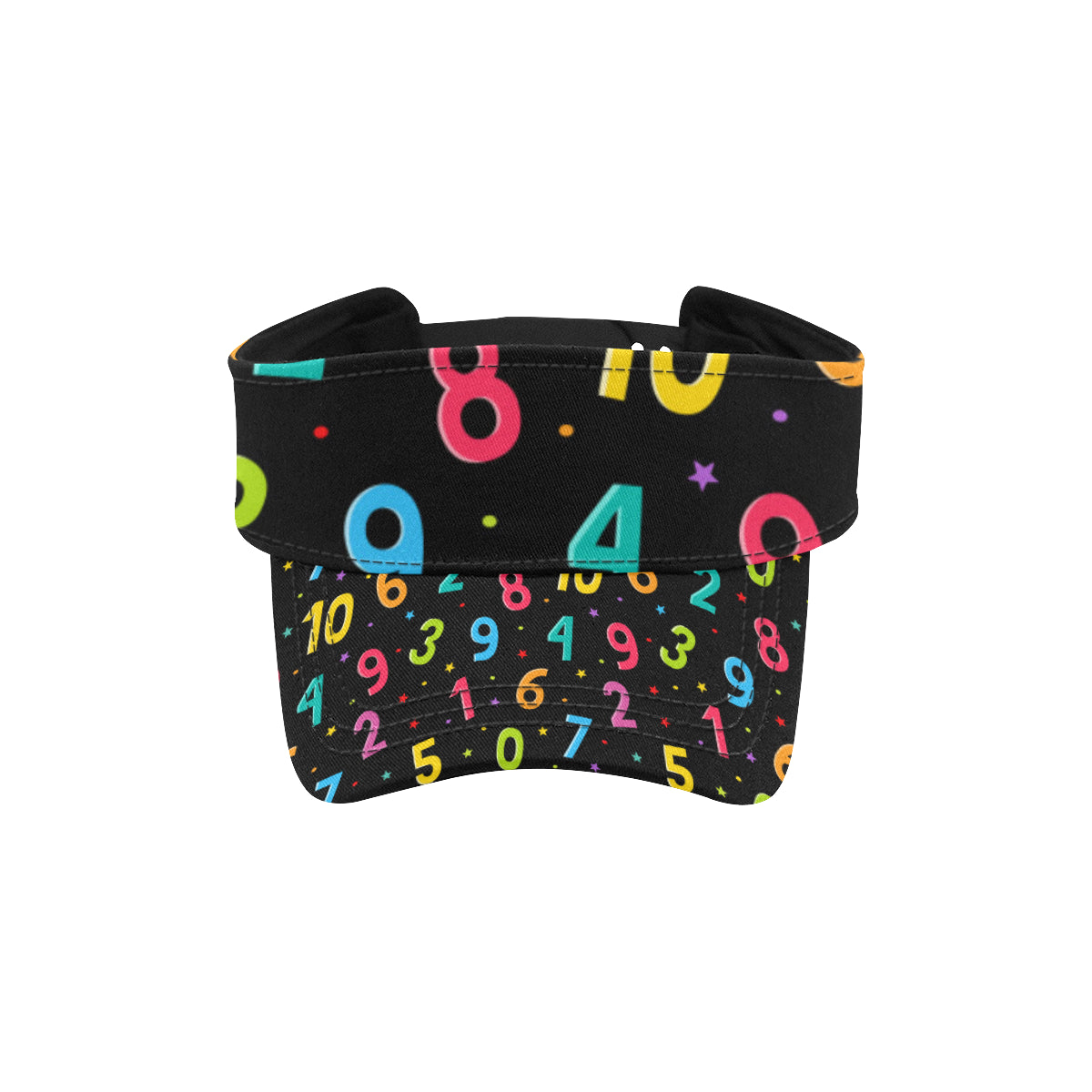 Number Pattern Print Design A04 Unisex Sun Visor