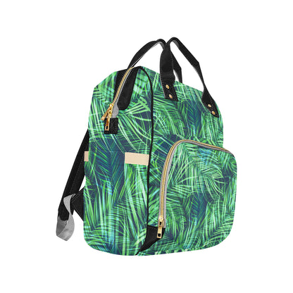 Palm Leaves Pattern Print Design PL02 Diaper Bag Backpack