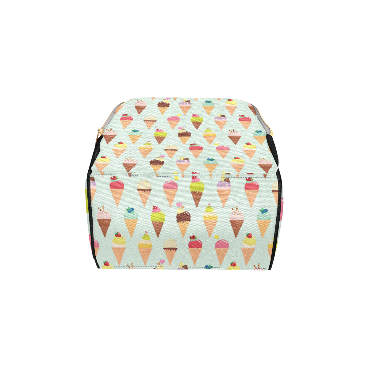 Ice Cream Pattern Print Design 03 Diaper Bag Backpack