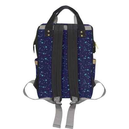 Constellation Pattern Print Design 01 Diaper Bag Backpack