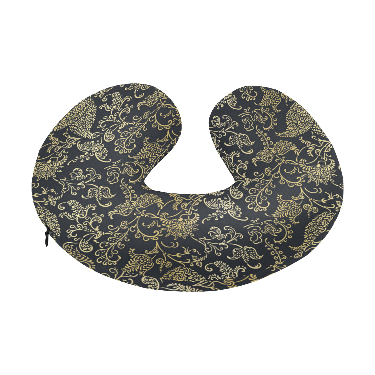 Brocade Pattern Print Design 04 U-Shaped Travel Neck Pillow