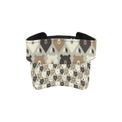 Bear Pattern Print Design 04 Unisex Sun Visor